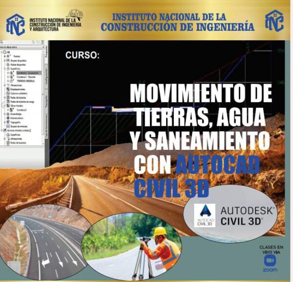 MOVIMIENTO DE TIERRAS, AGUA  Y SANEAMIENTO CON AUTOCAD CIVIL.