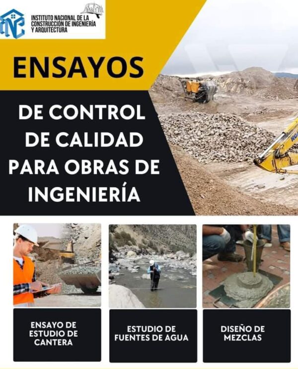 ENSAYOS DE CONTROL DE CALIDAD EN OBRAS DE INGENIERÍA